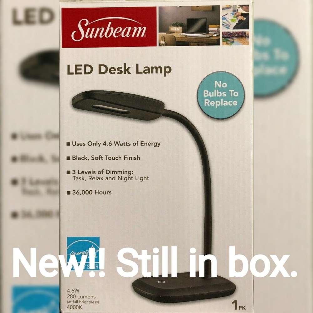 Sunbeam LED Desk Touch Lamp - Black